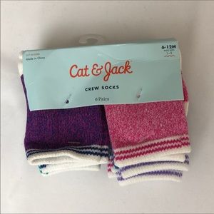🐳Cat & Jack baby socks 6pk
